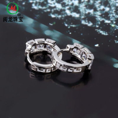 闽龙珠宝 ED021韩版饰品时尚镶锆石铜镀金耳钉批发 - 闽龙珠宝 ED021韩版饰品时尚镶锆石铜镀金耳钉批发厂家 - 闽龙珠宝 ED021韩版饰品时尚镶锆石铜镀金耳钉批发价格 - 梧州市闽隆珠宝首饰 - 